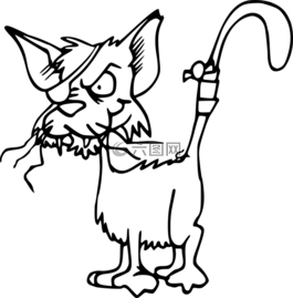 貓,斗爭,受傷