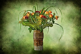 鲜花,花束,花瓶