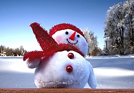 雪人,冬天,雪