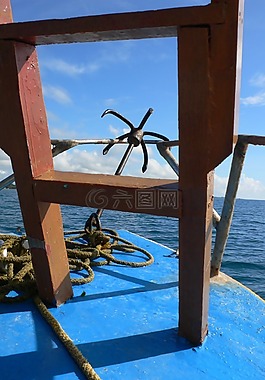 船,錨點,海洋