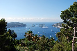 海,綠色,蔚藍海岸