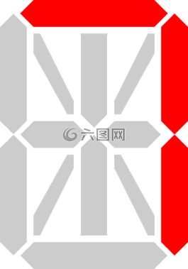 红色,显示,数