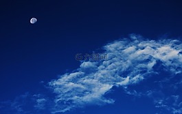 月亮,云,天空