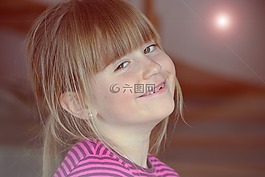 孩子,女孩,金發(fā)