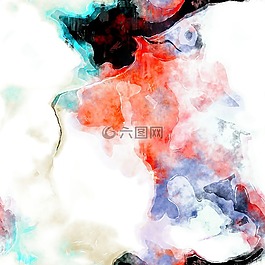水彩,漆,墨水