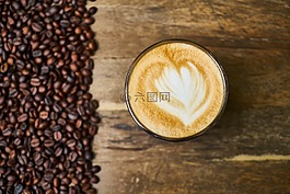 咖啡,咖啡因,杯
