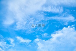 藍(lán)色,云,白