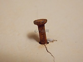 釘,墻,trincado