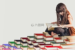 女孩,白,樂趣