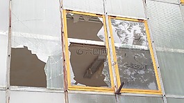 破窗,工业建筑,弃