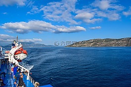 旅行,水,海