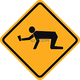 警告,路口,路