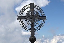 zugspitze,金屬,交叉