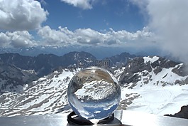 zugspitze,玻璃球,全球形象
