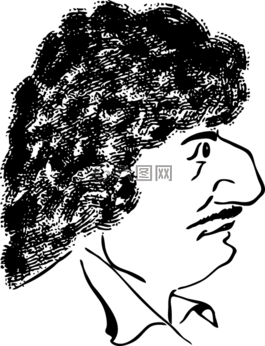頭,查看,男子
