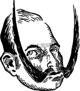 頭,男子,肖像