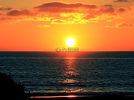 太陽(yáng),海,自然