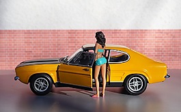 模型車,福特,卡普里
