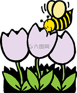 蜜蜂,鮮花,白