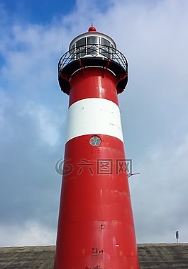 燈塔,海,海岸