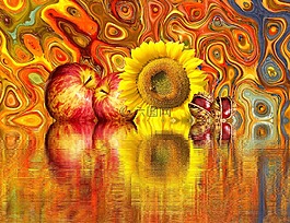 秋季,太陽(yáng)花,板栗