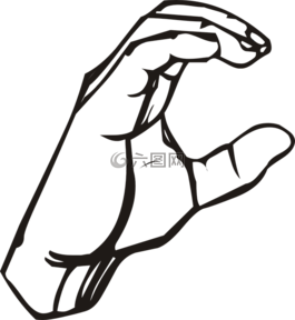 語言,手,跡象
