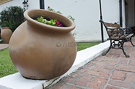 缸,投手,花園