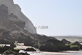 噴霧,海洋,巖質海岸