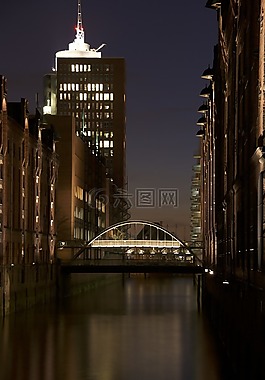 漢堡,橋,河