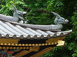 日本,寺,屋頂