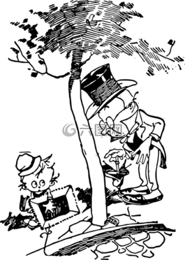 傘,男孩,男子