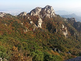 gaeulsan,天空,岩