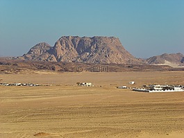 埃及山,岩,沙漠