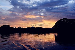 泰國,桂河,夕陽