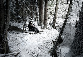 冬季,雪,女孩
