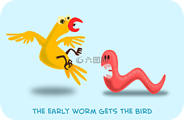 鳥,早,吃