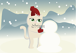 圣誕節(jié),冬天,雪人