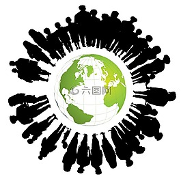 人,剪影,人類