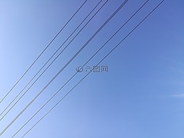 天空,藍色,線條