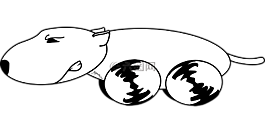 狗,運行,快