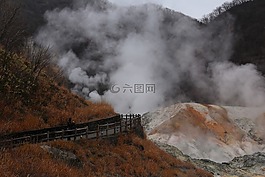 登别地狱谷,火山,日本