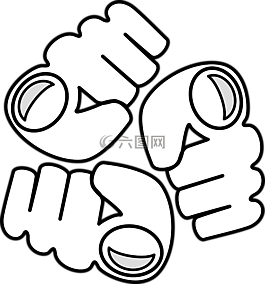 拳頭,徽標,侵略