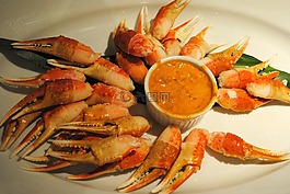 食品,开胃菜,蟹