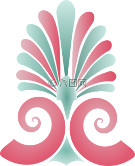 粉红色,蓝色,树
