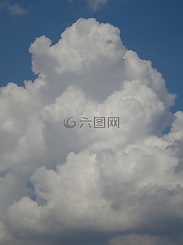 云,天空,白