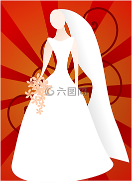 新娘,連衣裙,婚禮
