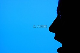婦女,側(cè)影,輪廓