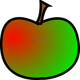 蘋果,綠色,紅色