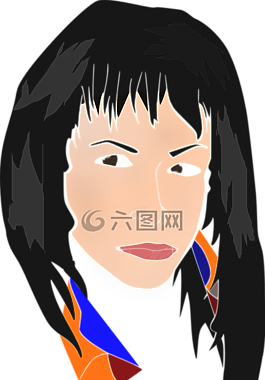 女子,頭,臉