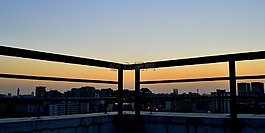 北京,城市,日落